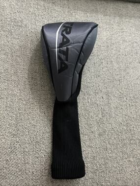 STRATA Driver Head Cover Grey Black Sock EUC